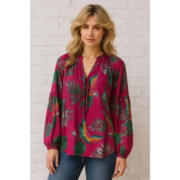 MSRP $85 NWOT Crown and Ivy Toucan Tropical Print Size 4X ~ SAME DAY SHIP - Picture 1 of 7